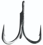 Mustad 36330NP Inline 4X Strong Treble Hooks