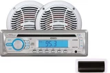 Jensen CPM530 AM/FM/CD Stereo Combo Package w/ Speakers & Front Cover