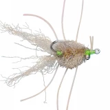 Enrico Puglisi Micro Crab Saltwater Fly w/ Bead Chain Eye - #8wg Sand