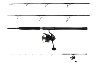 Ocean Tackle International OTI-TS286080 Popping Rod/Daiwa SALTIGA18000-H Spinning Reel Combo