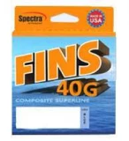 Fins FNS40G-25-150-WH 40G Composite Superline Braided Fishing Line