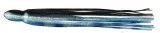 Fathom Offshore OC22 Trolling Lure Skirt - Black/Clear with Blue Flak