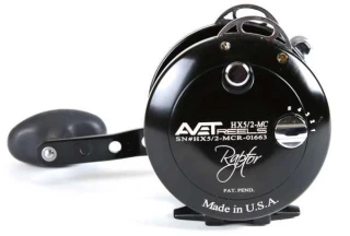 Avet HX 5/2 MC Raptor Two-Speed Lever Drag Casting Reel Black