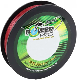 PowerPro Braided Spectra Fiber Fishing Line  - Vermilion Red - 300yds.