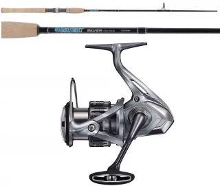 TackleDirect  NAS4000XGFC / TDSS702MH Silver Hook Spinning Combo