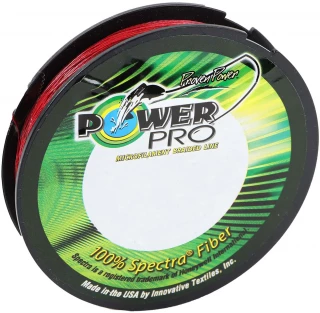 Powerpro Braided Spectra Fiber Fishing Line Vermilion Red 150 Yds.