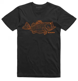 Simms Bass Line T-Shirt - Black