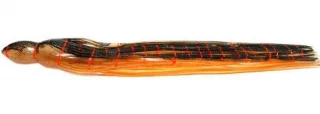 Black Bart S5 13in Lure Replacement Skirts Brown-Gold Orange (BGO)