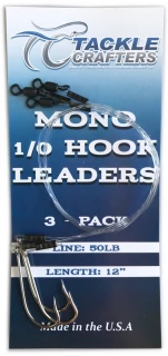 Tackle Crafters Mono J-Hook Leader 5/0 - 3 pack