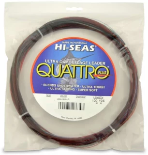 Hi-Seas Quattro Plus Low-Vis Camo Leader 100 yd. Coil