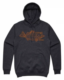 Simms Bass Line Hoody - Charcoal Heather