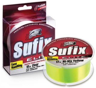 Sufix Elite Monofilament Fishing Line Hi-Vis Yellow