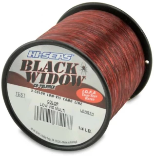 Hi-Seas Black Widow I.G.F.A. Micro-Thin Camo Line 1/4 lb. Spool