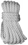 Unicord 5835SGL 3-Strand Twisted Nylon Dock Line - White