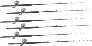 TackleDirect Platinum Hook / Shimano Tyrnos TYR30II White Marlin Package w/ 6 Combos