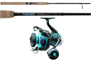 TackleDirect SALTISTMQ3000D-XH/TDSS701MH Silver Hook Spinning Combo