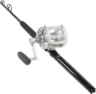 Avet EXW 50/2 LH Silver / TackleDirect Platinum Hook Standup Combo